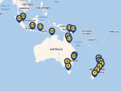 Mapa plavby